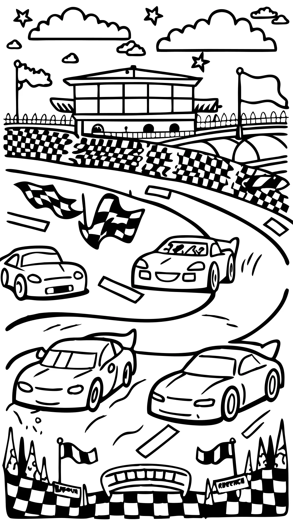 car race coloring pages